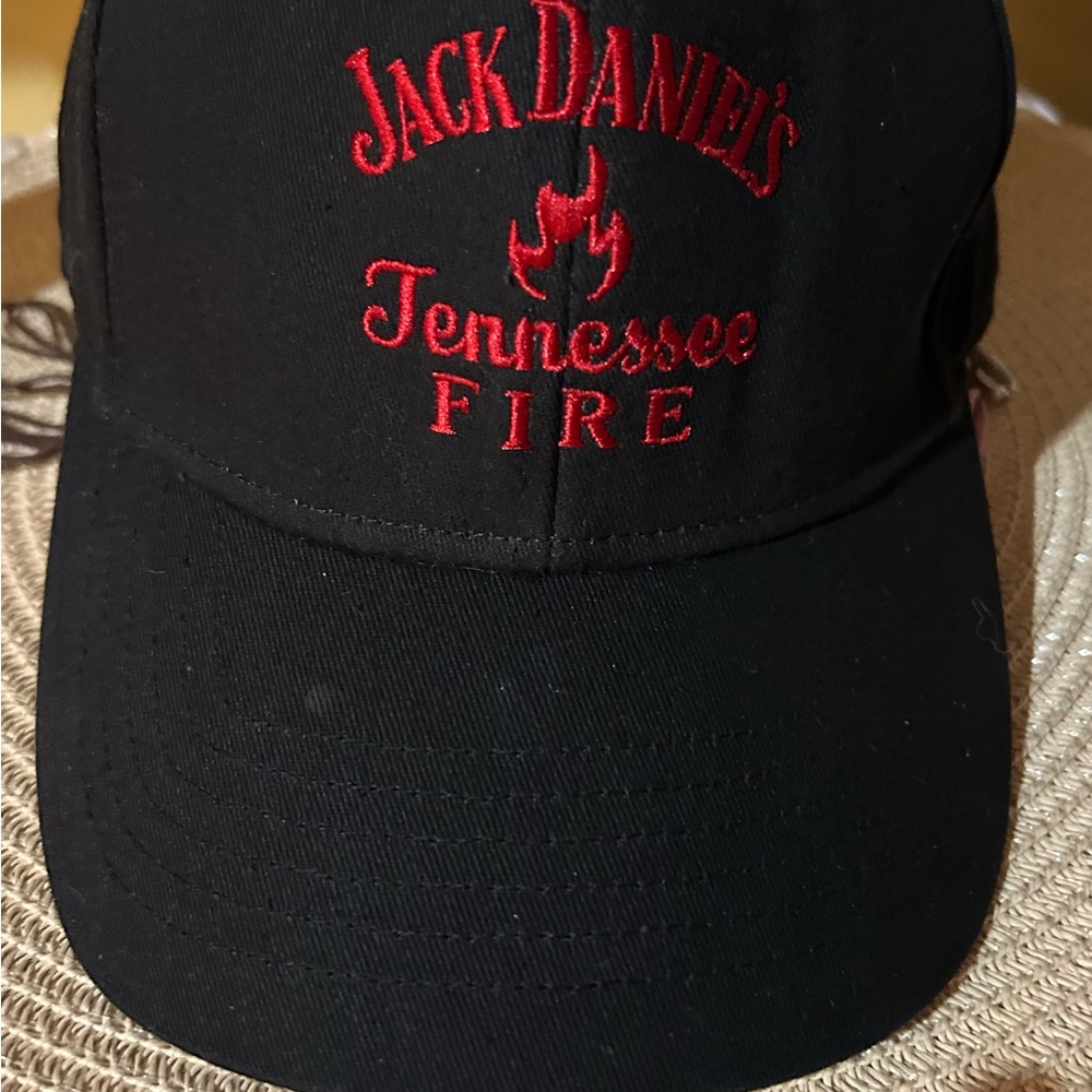 Jack Daniel's Tennessee Fire Black Cap with Red Embroidery